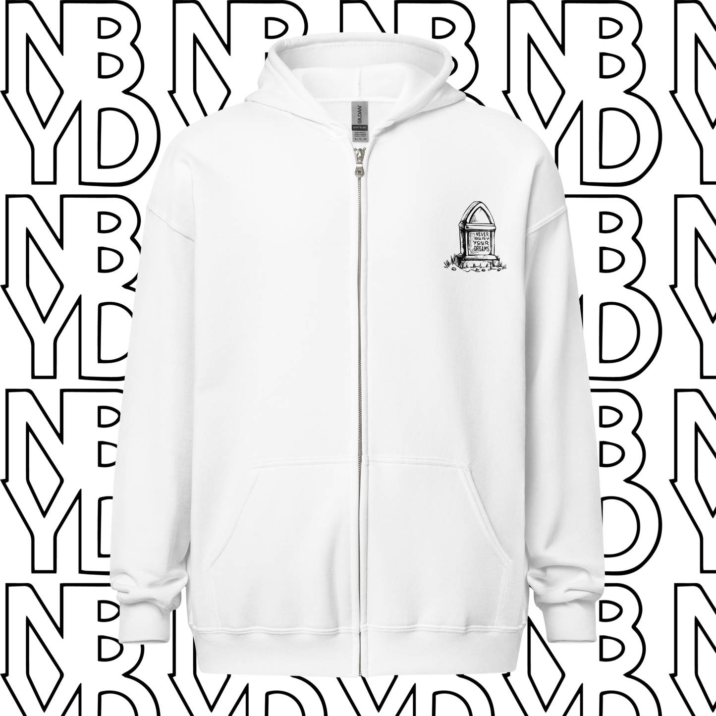 NBYD RAVEN Unisex Zippered Hoodie