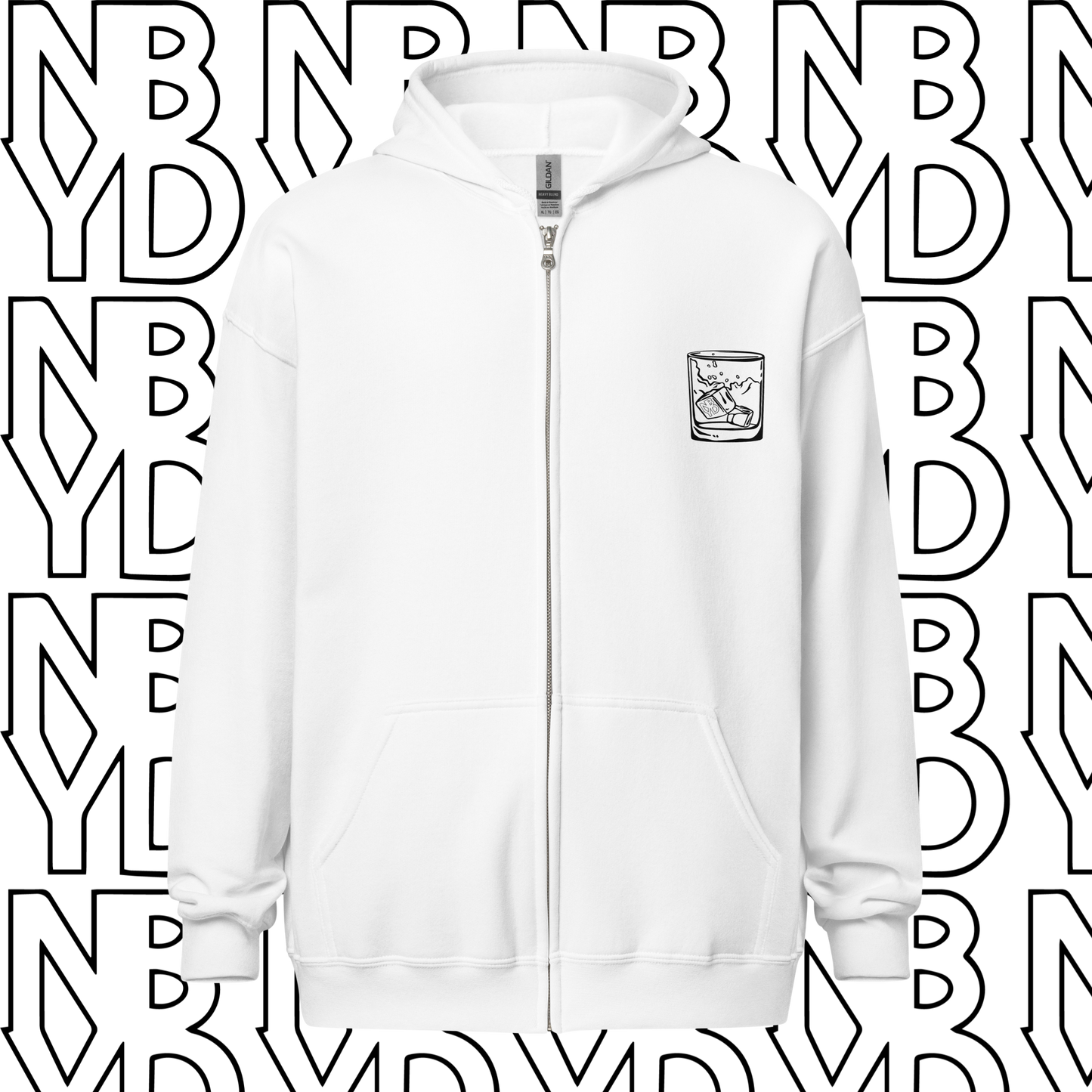 NBYD Old Fashioned Zippered Unisex Hoodie