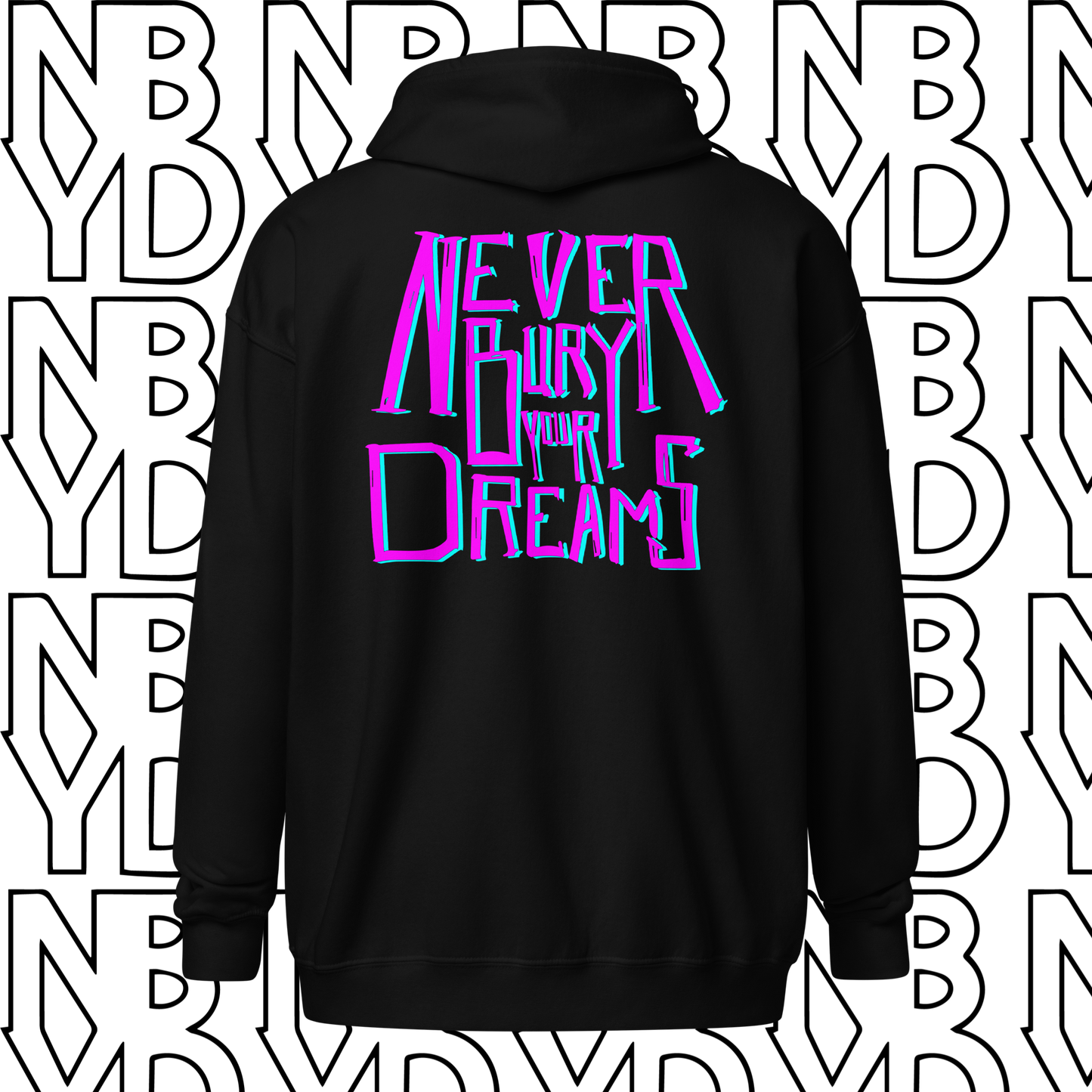 NBYD NEON Unisex Zippered Hoodie