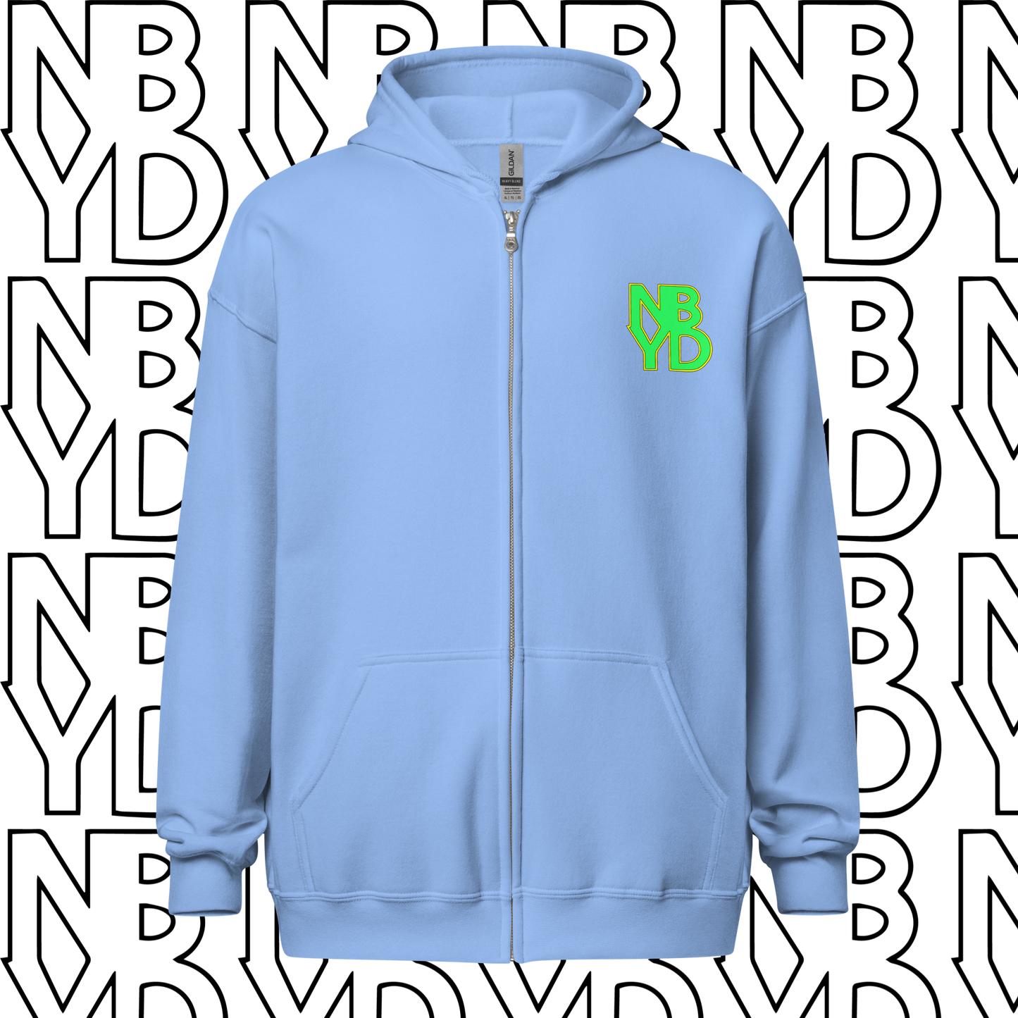 NBYD Spine BlanketUnisex Zippered Hoodie