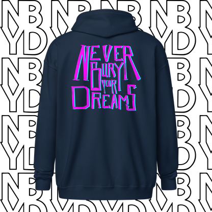 NBYD NEON Unisex Zippered Hoodie