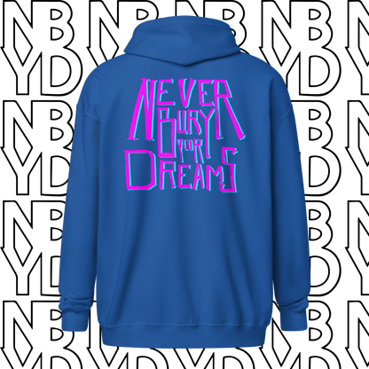 NBYD NEON Unisex Zippered Hoodie