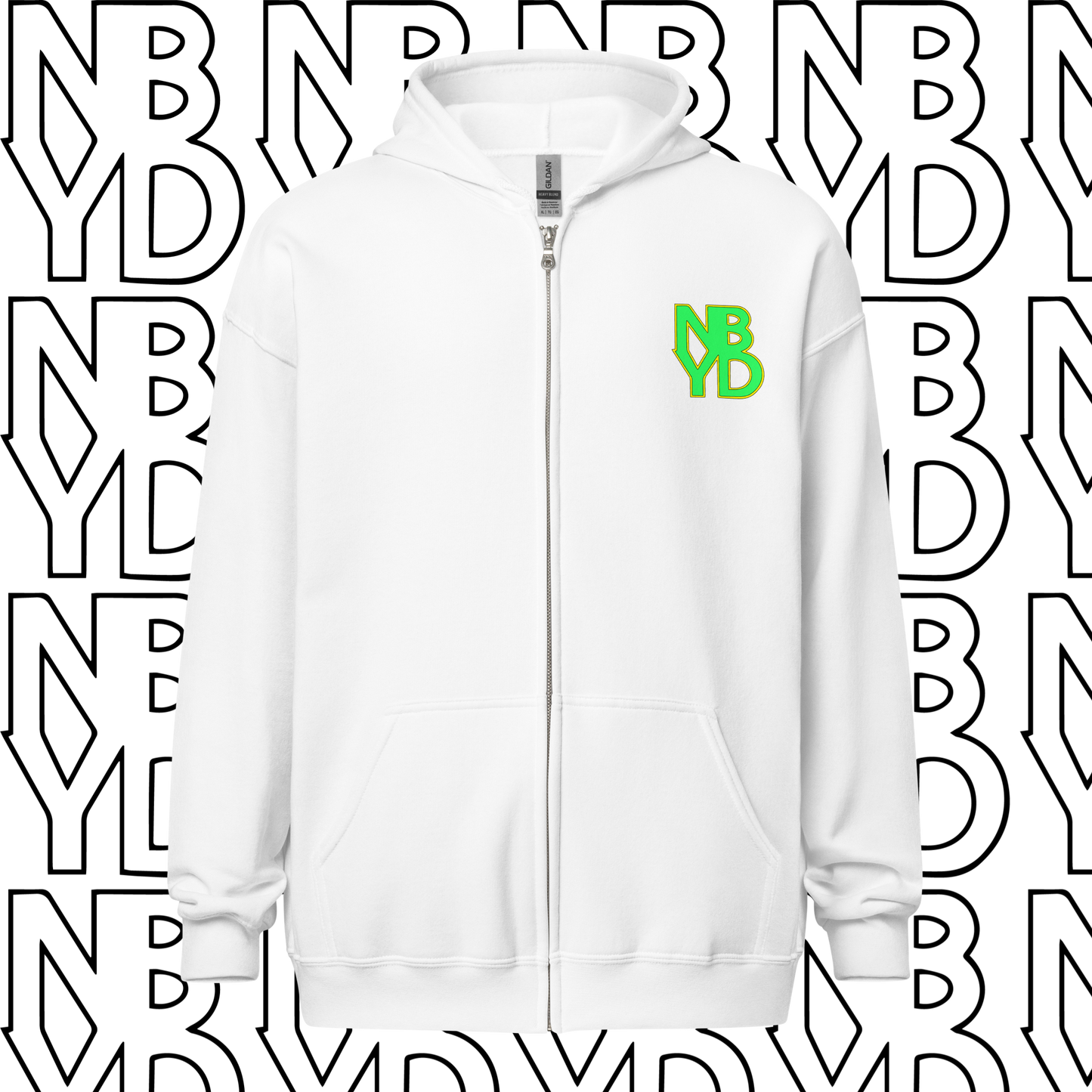 NBYD Spine BlanketUnisex Zippered Hoodie